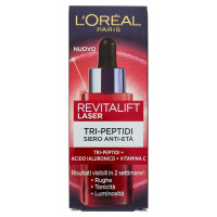L'Oréal Paris Revitalift Laser Tri-Peptidi Siero Anti-Età con acido ialuronico   vitamina C, 30 ml