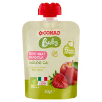 CONAD Baby 100% Mela e Fragola Biologica 90 g