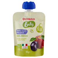CONAD Baby 100% Mele e Prugna Biologica 90 g