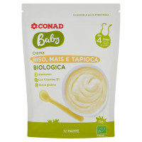 Baby Crema Riso, Mais e Tapioca Biologica 200 g Conad