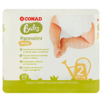 Baby Pannolini Mini 2 3/6 kg 30 Pezzi Conad