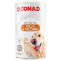 Bocconi con Pollo e Tacchino 1250 g Conad