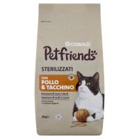 Sterilizzati con Pollo & Tacchino 2 kg Petfriends Conad