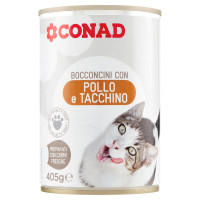 Bocconcini con Pollo e Tacchino 405 g Conad
