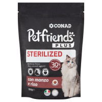 Petfriends Plus Sterilized con manzo e riso 800 g Conad