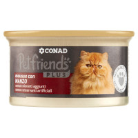 Plus Mousse con Manzo 85 g Petfriends Conad