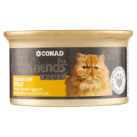 Plus Mousse con Pollo 85 g Petfriends Conad