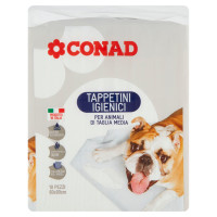 Tappetini Igienici per Animali di Taglia Media 60x90 cm 10 pezzi Conad