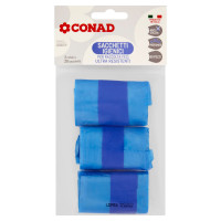 Sacchetti Igienici per Raccolta Feci 25x35 cm 3 rotoli 60 pz Conad
