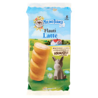 Mulino Bianco Flauti Latte Merenda Con 100% Latte Fresco Italiano 8 Pezzi 280g