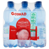 Acqua Minerale Naturale Frizzante 6 x 0,5 l Conad