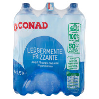 Acqua Minerale Naturale Leggermente Frizzante 6 x 1,5 l Conad
