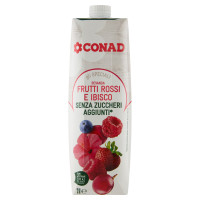 CONAD gli Speciali Bevanda Frutti Rossi e Ibisco Senza Zuccheri Aggiunti* 1 l