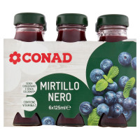Mirtillo Nero 6 x 125 ml Conad