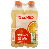 Aranciata 4 x 500 ml Conad
