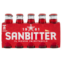 Rosso aperitivo analcolico, bottiglia monodose 10cl x 10, Sanbitter