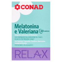 CONAD Melatonina e Valeriana Relax 60 Compresse 24,6 g
