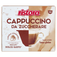 Ristora Cappuccino da Zuccherare Capsule Compatibili con Macchine Nescafè Dolce Gusto 10 x 14 g