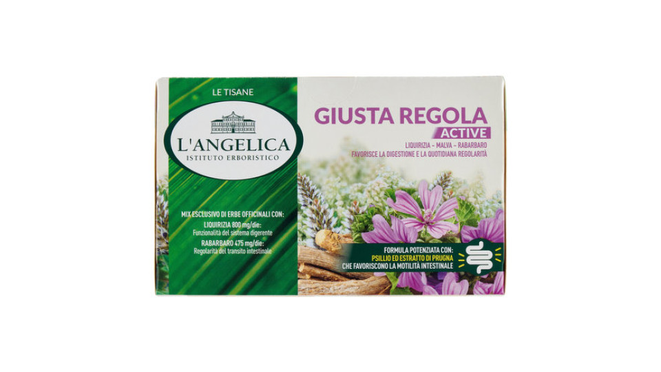 L'Angelica Le Tisane Giusta Regola Active 18 Filtri 36.0 g