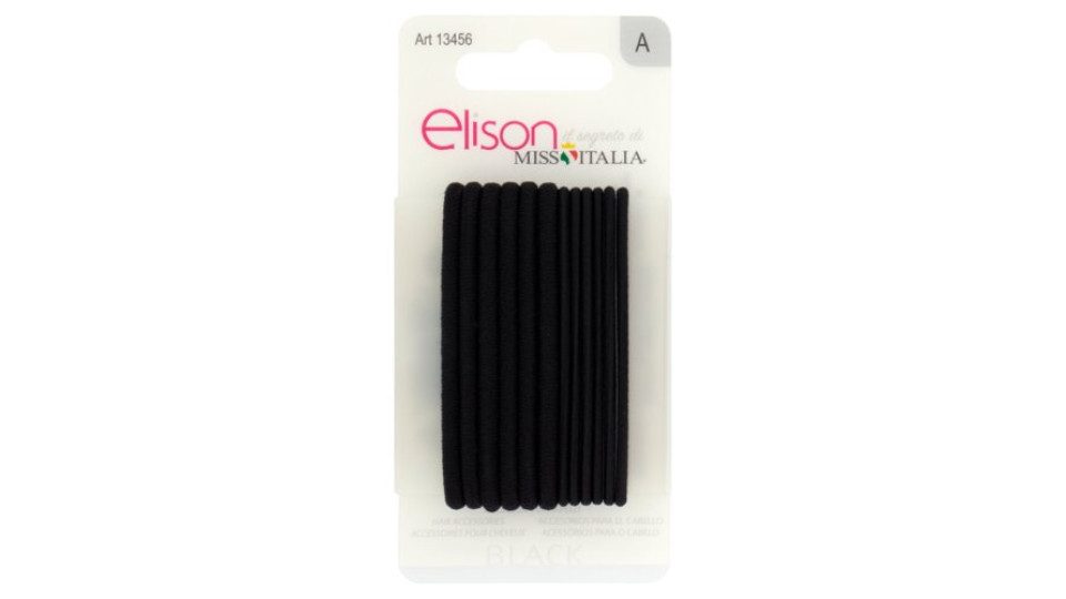 Elison Accessori per Capelli Black 6   6 pz
