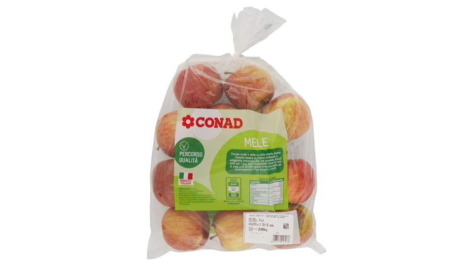 Mele Fuji Italia cal. 70/75 2,00 kg Percorso Qualità Conad