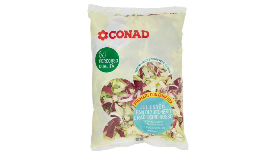 Julienne di Pan di Zucchero e Radicchio Rosso 500 g Percorso Qualità Conad