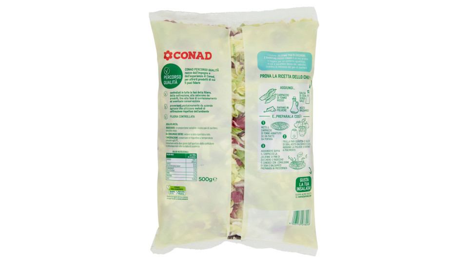 Julienne di Pan di Zucchero e Radicchio Rosso 500 g Percorso Qualità Conad