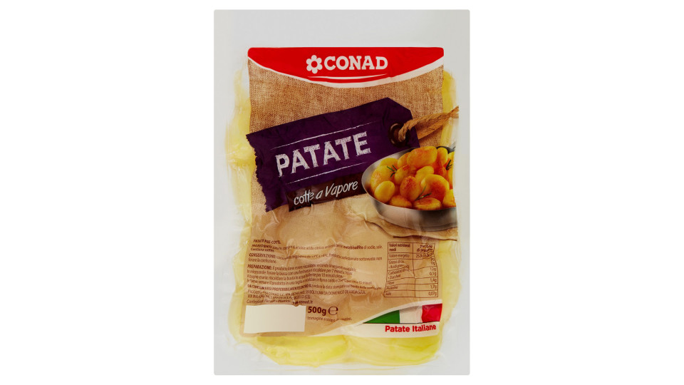 Patate cotte a Vapore 500 g Conad