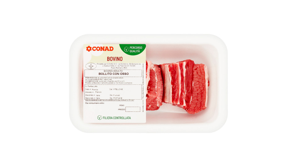 CONAD Percorso Qualità Bovino Adulto Bollito con Osso