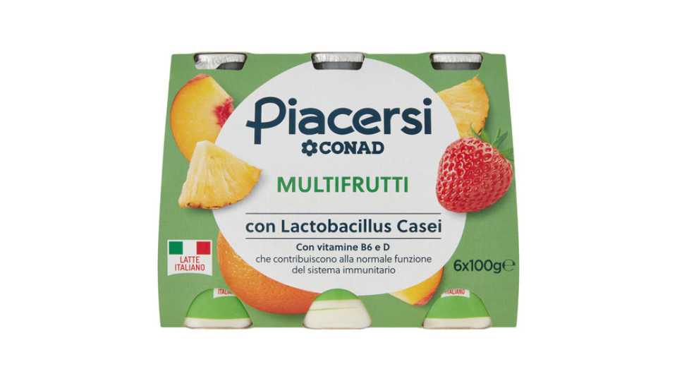 Piacersi Multifrutti 6 x 100 g Conad