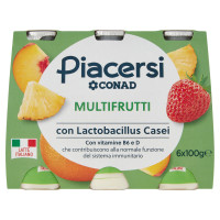 Piacersi Multifrutti 6 x 100 g Conad