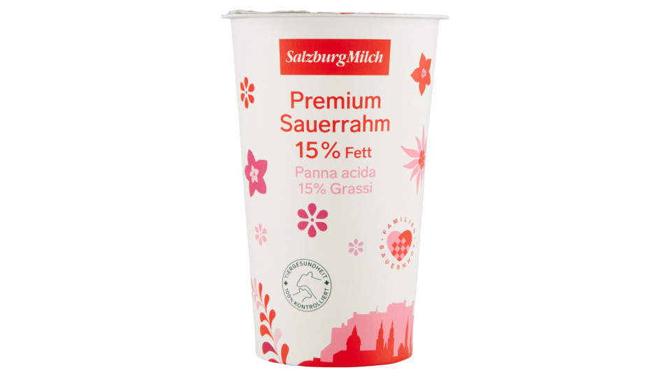 Panna acida SalzburgMilch 15% grassi, 250 g