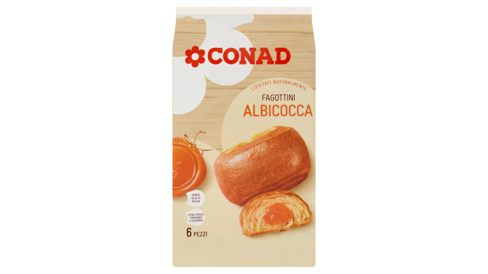 Fagottini Albicocca 6 Pezzi 300 g Conad