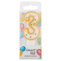 Smart PerLa Festa Candelina Numerale 3 1 pz