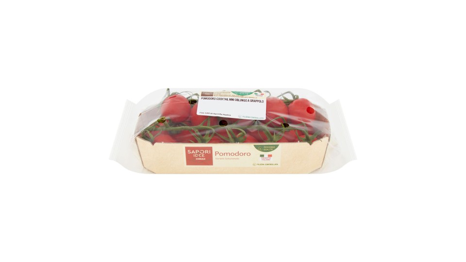 Percorso Qualità Pomodoro Cocktail Mini Oblungo a Grappolo Italia Cat. "I" 300 g Sapori & Idee Conad