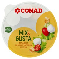 Mix & Gusta Mozzarella Pomodoro Datterino Crostini 135 g Conad
