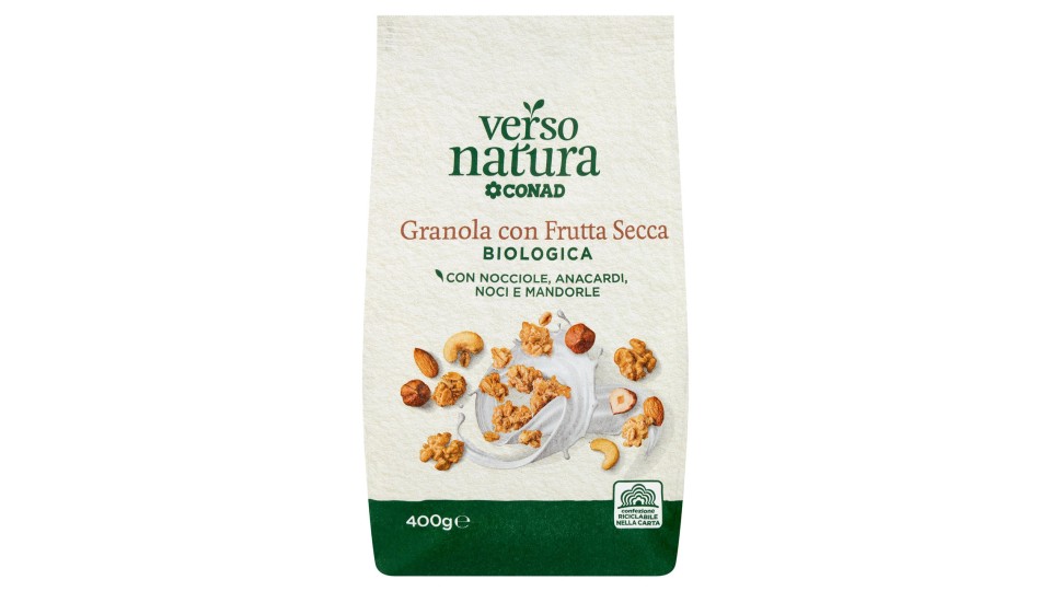 Granola con Frutta Secca Biologica 400 g Verso Natura Bio Conad