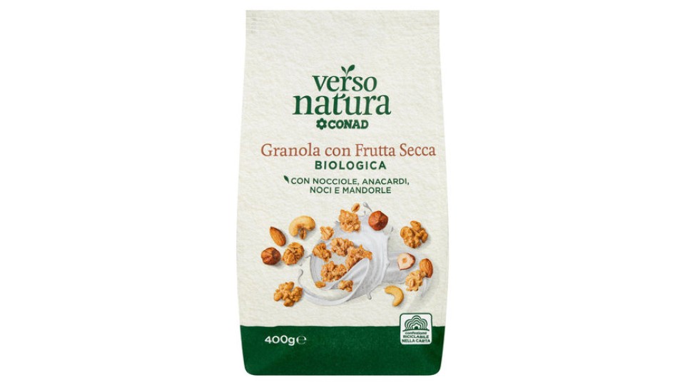 Granola con Frutta Secca Biologica 400 g Verso Natura Bio Conad