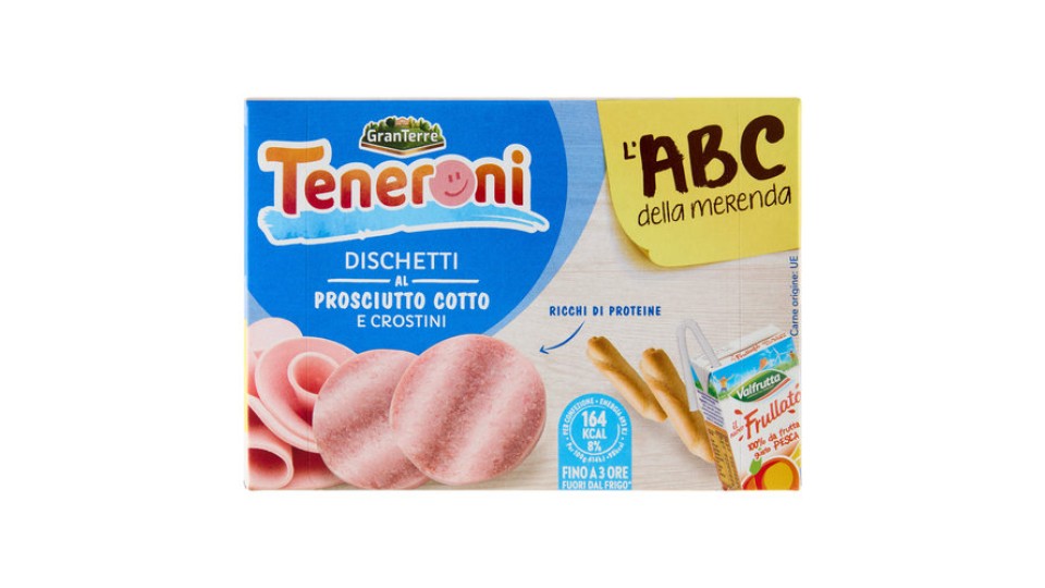 Casa Modena Teneroni la Merenda Dischetti al Prosciutto Cotto e Crostini 170 g