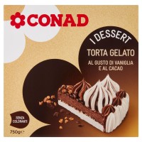 Torta Gelato al Gusto di Vaniglia e al Cacao 750 g i Dessert Conad