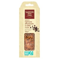 SAPORI & IDEE CONAD Trancio di Salmone affumicato a caldo al pepe 125 g