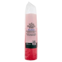 CONAD VERSO NATURA Bicchieri Biodegradabili e Compostabili* Rossi 50 pz