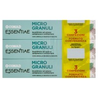 CONAD Essentiae Micro Granuli Dentifricio ad azione antiplacca e antitartaro 3 x 75 ml