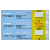 CONAD Essentiae Whitening Dentifricio ad azione sbiancante 3 x 75 ml
