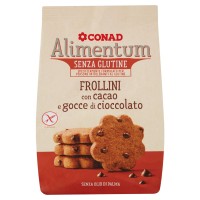 Frollini con cacao e gocce di Cioccolato 400 g Alimentum Senza Glutine Conad