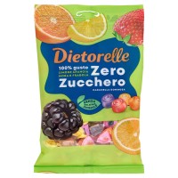 Dietorelle Zero Zucchero Caramella Gommosa Limone, Arancia, Mora e Fragola 140 g