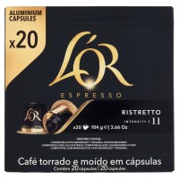 L'OR Ristretto 11- 20 Capsule Caffè Compatibili con Macchine Nespresso*® Original 104g