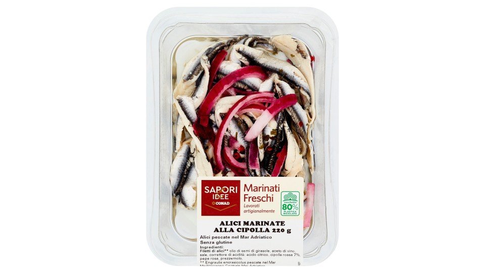 Marinati Freschi Alici Marinate alla Cipolla 220 g Sapori & Idee Conad
