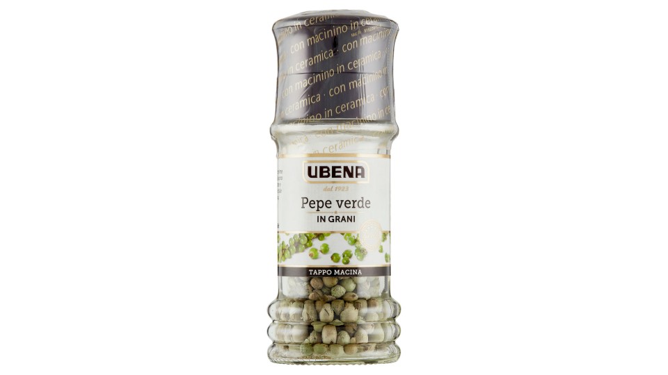 Ubena Pepe verde in Grani Tappo Macina 12 g
