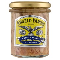 Angelo Parodi Filetti di Tonno Pescato a Canna in Olio d'Oliva 178 g